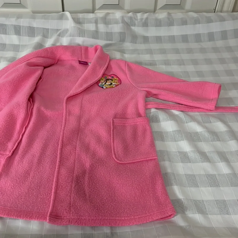 Disney Princess pink fleece robe Size 3T